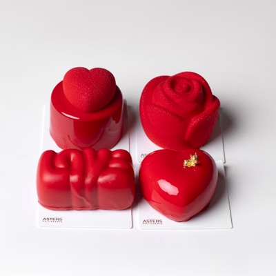 Set of 4 Individual Desserts Love